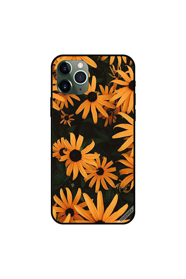 غطاء حماية لهاتف iPhone 11 Pro Max بنقشة زهور الشمس
