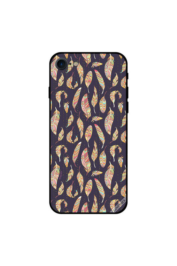 iPhone 8 Case Cover Falling Feather Pattern - 1