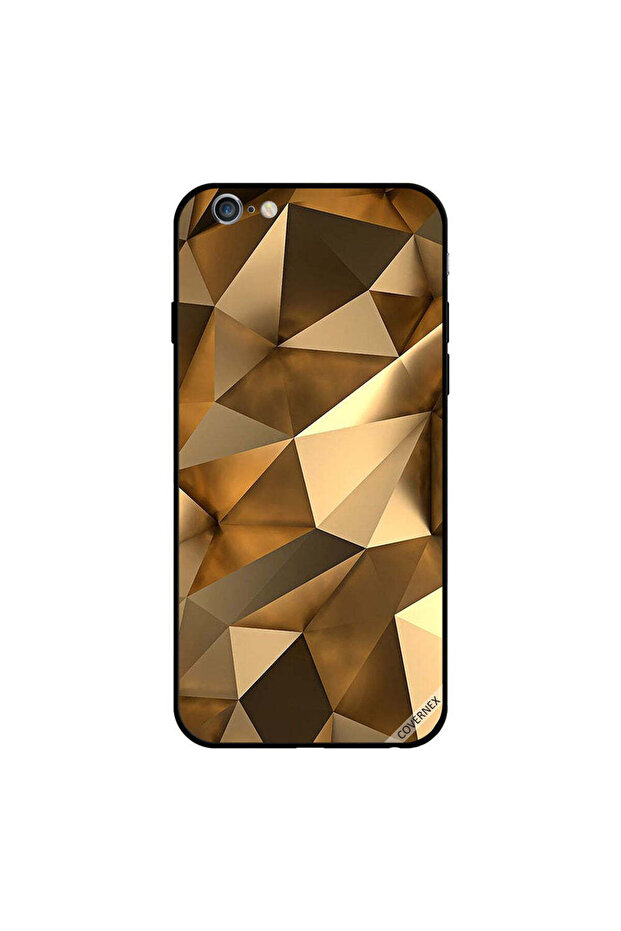 غطاء حماية لجهاز iPhone 6s بتصميم مثلث ذهبي