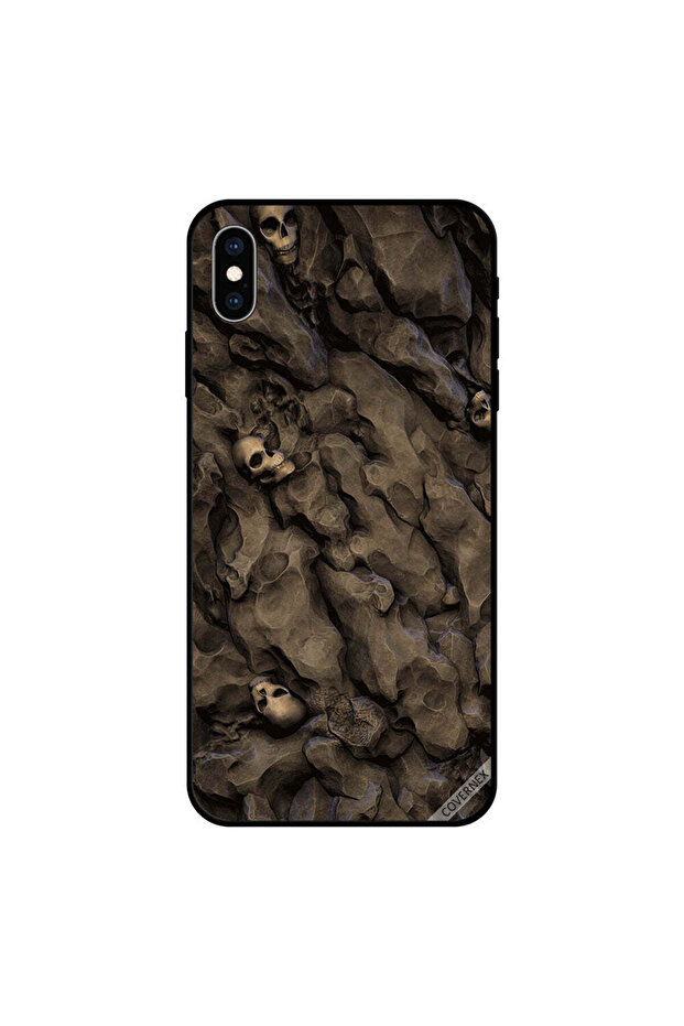 غطاء حماية iPhone X بتصميم جمجمة الصحراء