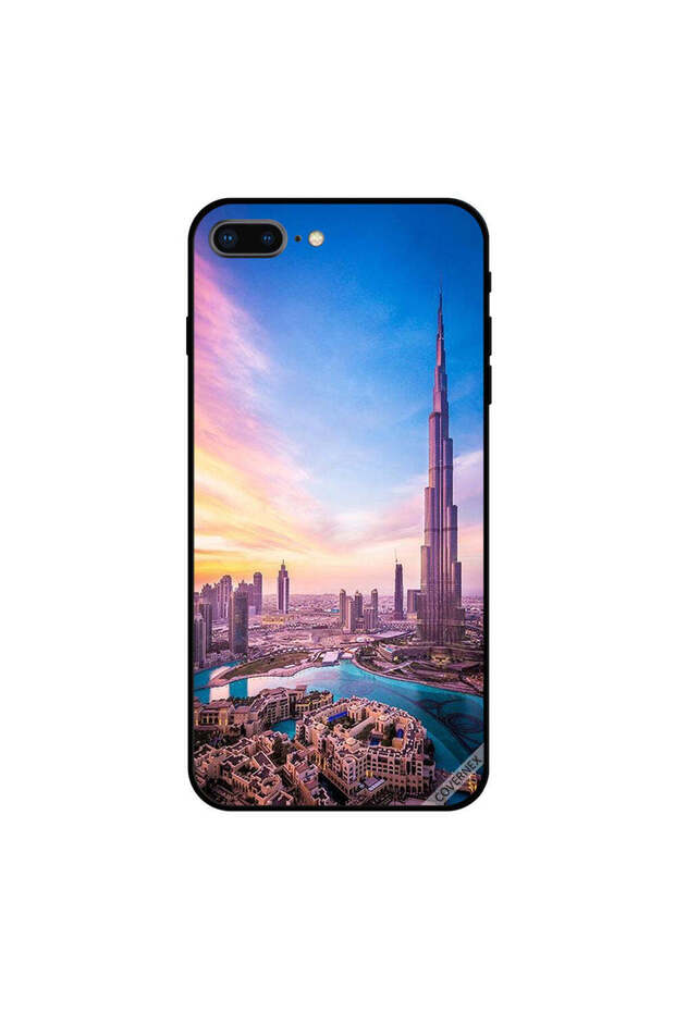 iPhone 7 Plus Case Cover Sunny Clouds Reflections On Burj Khalifa