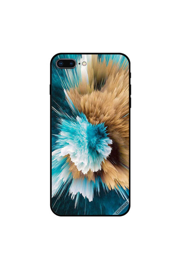 iPhone 7 Plus Case Cover Green White And Brown Colors