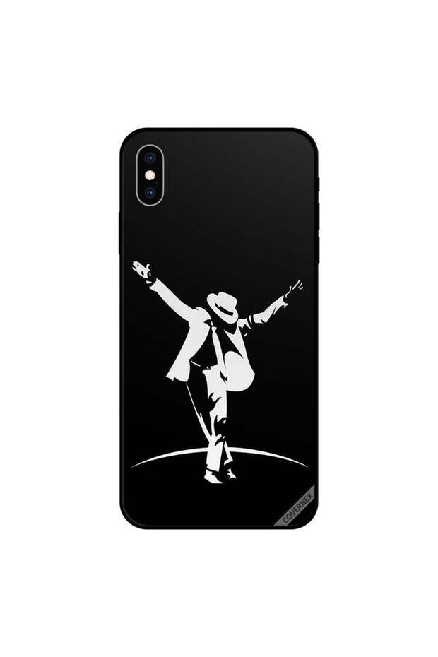 غطاء حماية لجهاز iPhone XS باللونين الأسود والأبيض