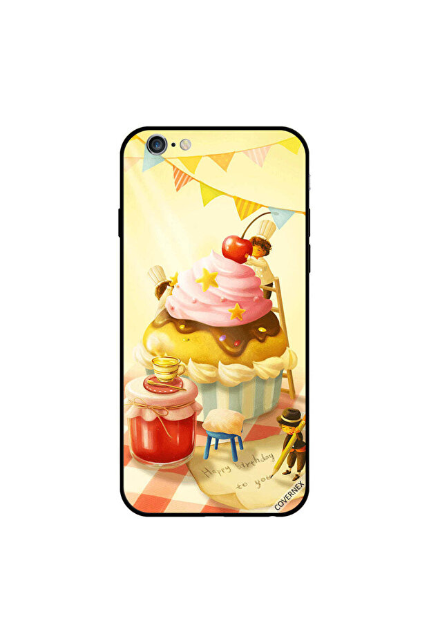 غطاء حماية لجهاز iPhone 6s Plus بتصميم كعكة عيد ميلاد