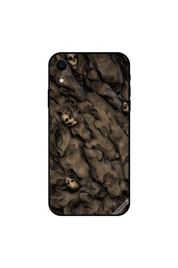 غطاء حماية iPhone XR بتصميم جمجمة الصحراء