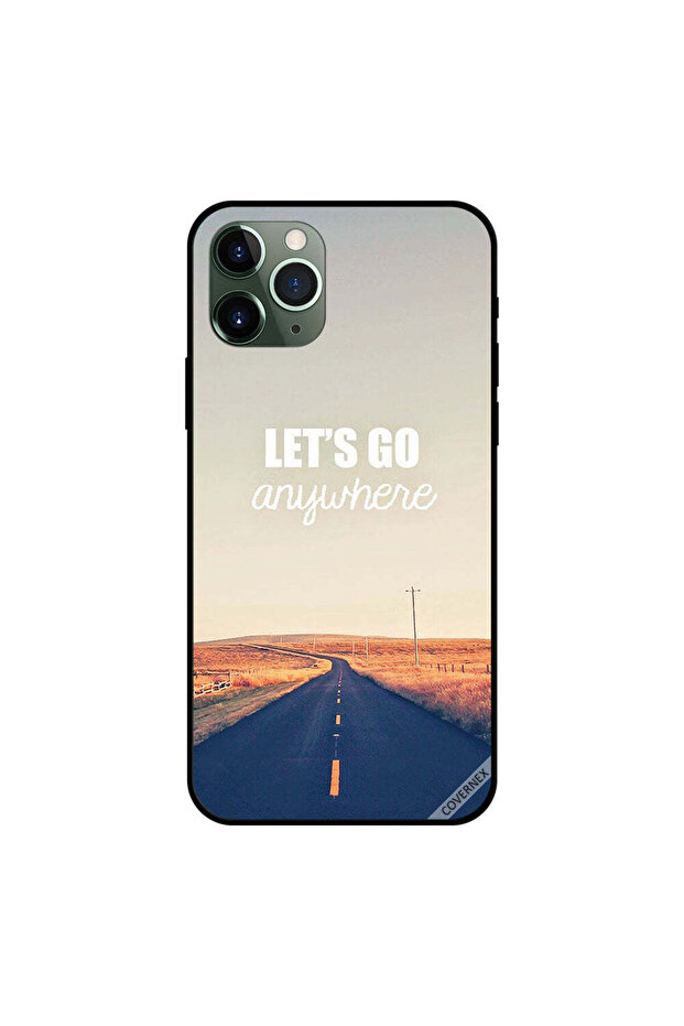 غطاء حماية لجهاز iPhone 11 Pro Max Let's Go Amywhere