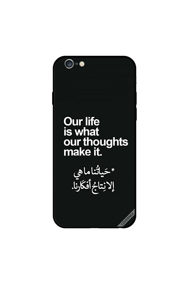 غلاف حماية لجهاز iPhone 6s Plus حياتنا هي ما تصنعه أفكارنا باللغة العربية