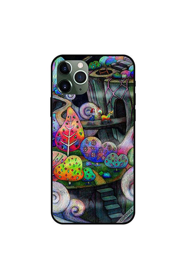 غطاء حماية لجهاز iPhone 11 Pro Max بتصميم Forest Fun