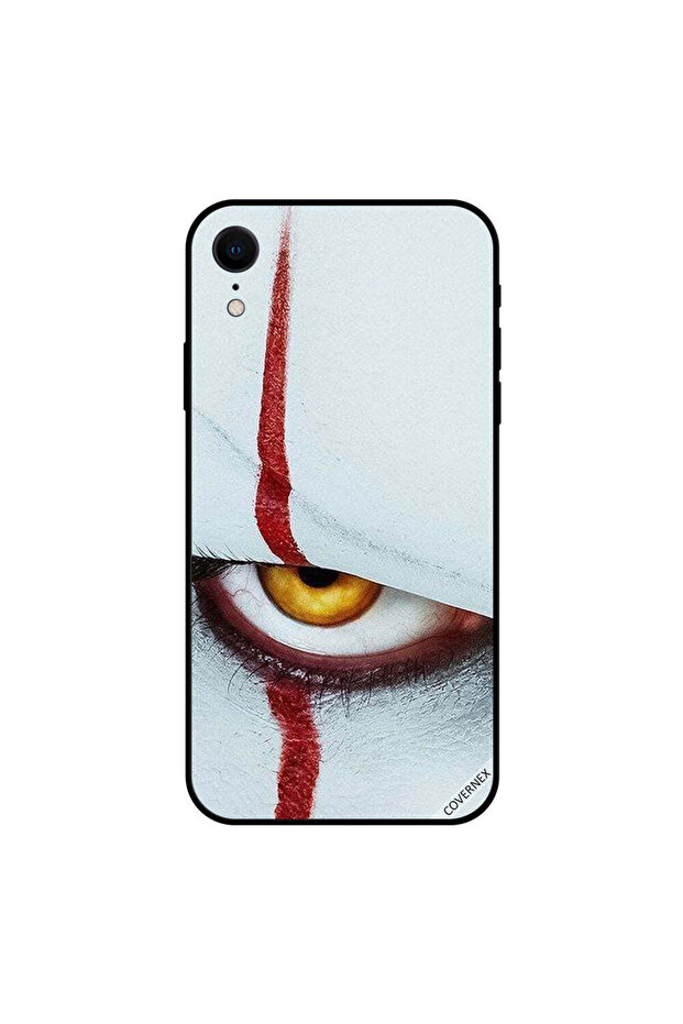 غطاء حماية لجهاز iPhone XR بتصميم خط فوق العين