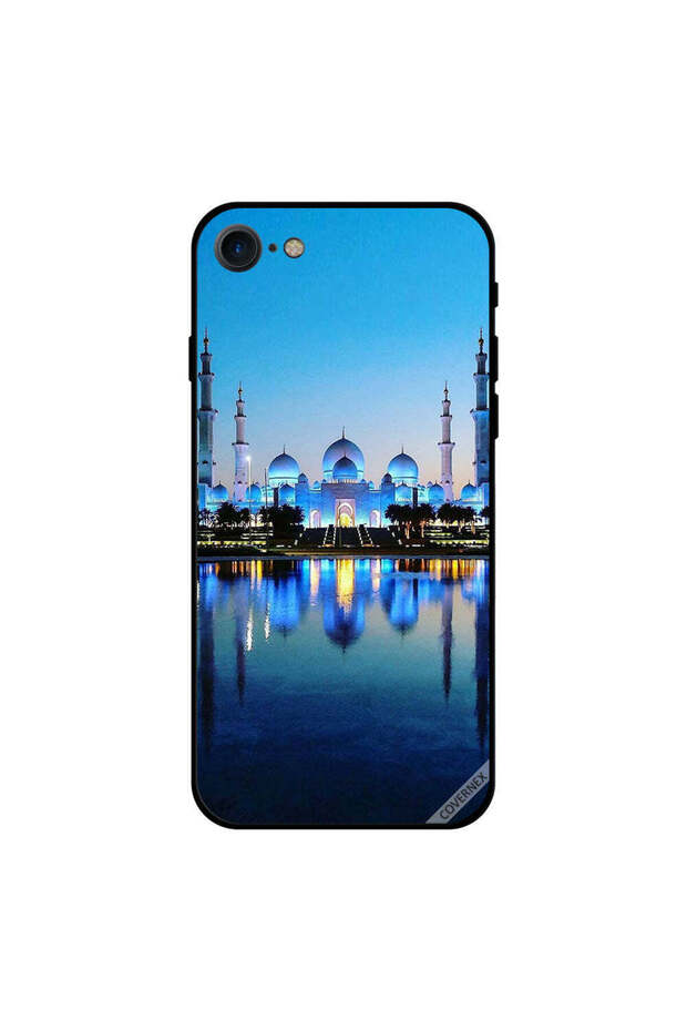 غطاء حماية لجهاز iPhone 8 بتصميم المسجد الكبير في المساء