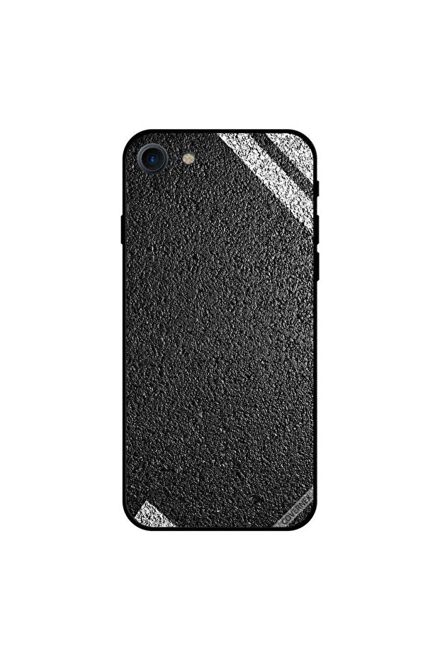 غطاء حماية لجهاز iPhone 7 بنمط مادة الطريق - 1