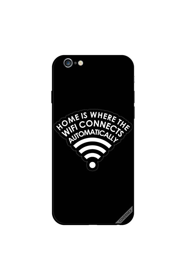غطاء حماية لجهاز iPhone 6 Plus المنزل هو المكان الذي يتم فيه الاتصال بشبكة Wi-Fi تلقائيًا