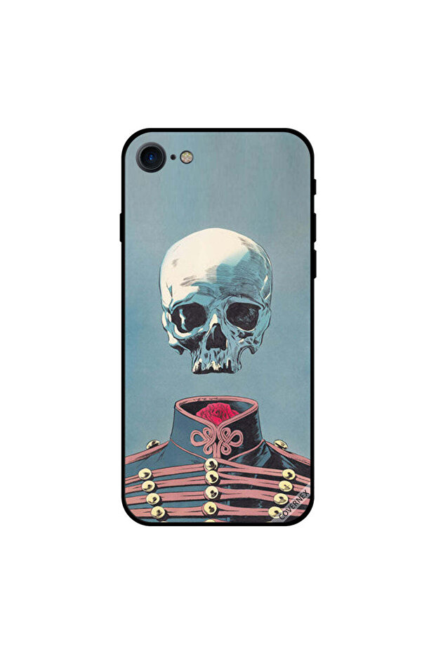 غطاء حماية لجهاز iPhone 7 بتصميم جمجمة طائرة