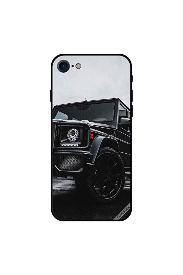 غطاء حماية لجهاز iPhone 8 - أسود - جيب