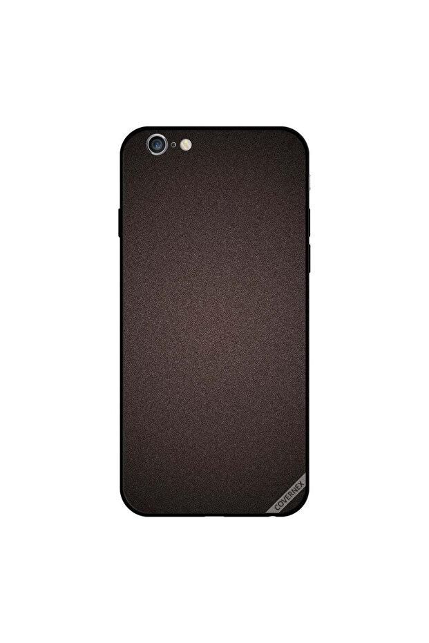 غطاء حماية لجهاز iPhone 6 بنمط بني غامق - 1