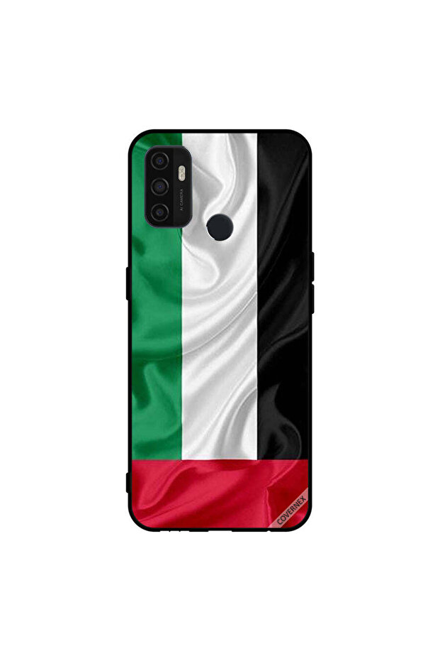 غطاء حماية لهاتف Oppo A11s/A53 5G، قماش علم الإمارات العربية المتحدة