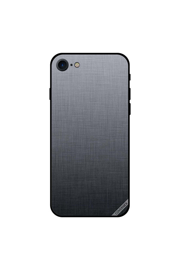 غطاء حماية لجهاز iPhone 7 بنمط متدرج رمادي داكن - 1