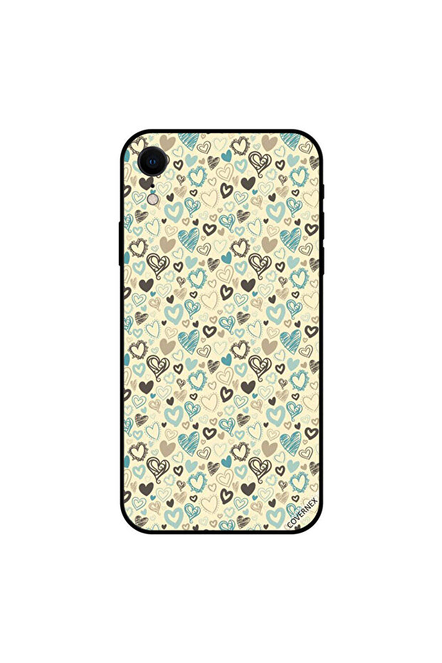 iPhone XR Case Cover Small Hearts Pattern