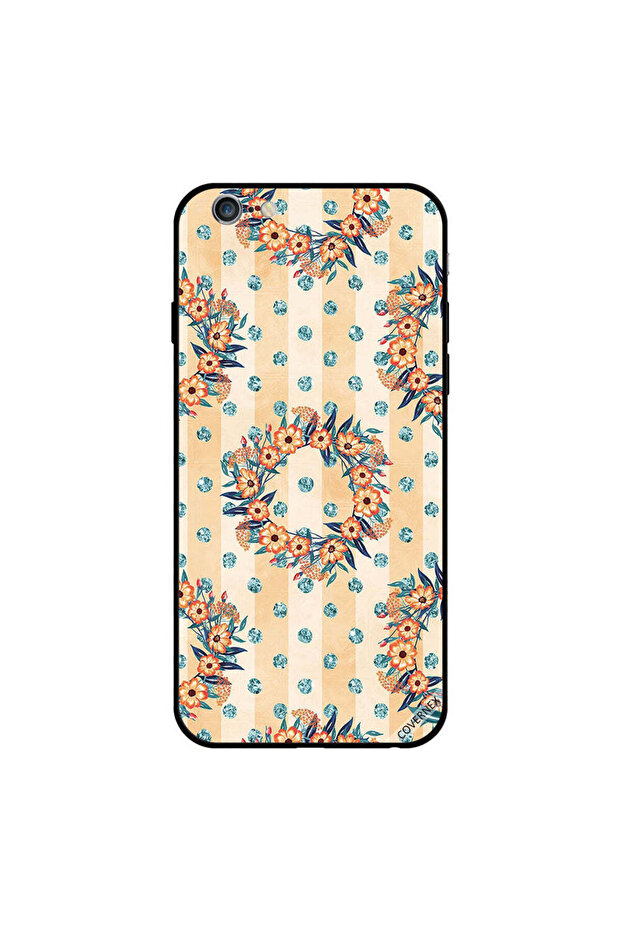 غطاء حماية لجهاز iPhone 6 بأشكال زهور دائرية