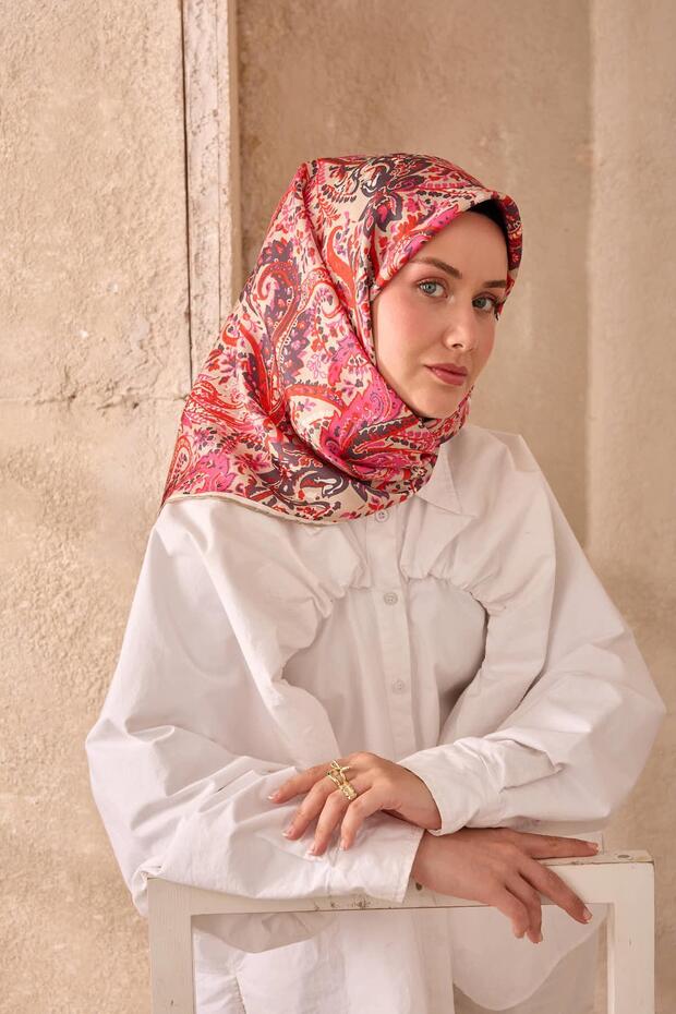 وشاح حريري من نسيج التويل 11473-42