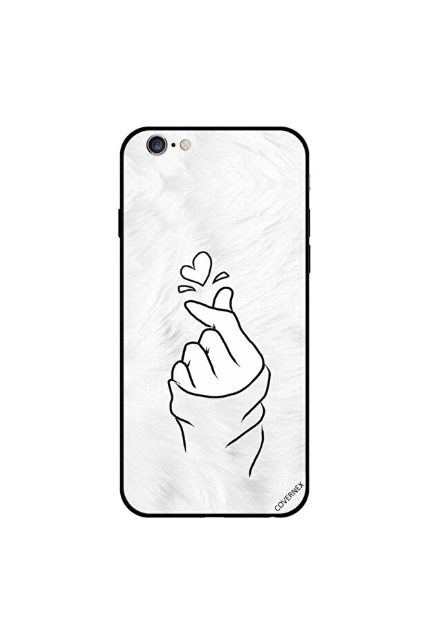 غطاء حماية لهاتف iPhone 6 من Snap Love باللونين الأبيض والأسود