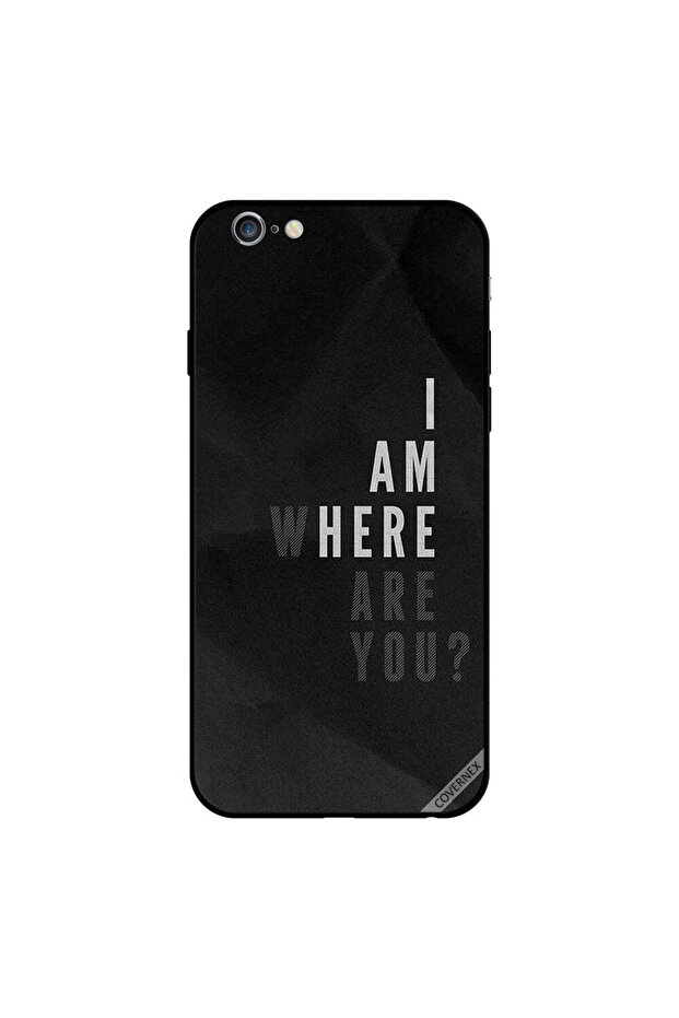 غطاء حماية لجهاز iPhone 6 Plus أنا هنا، أين أنت؟