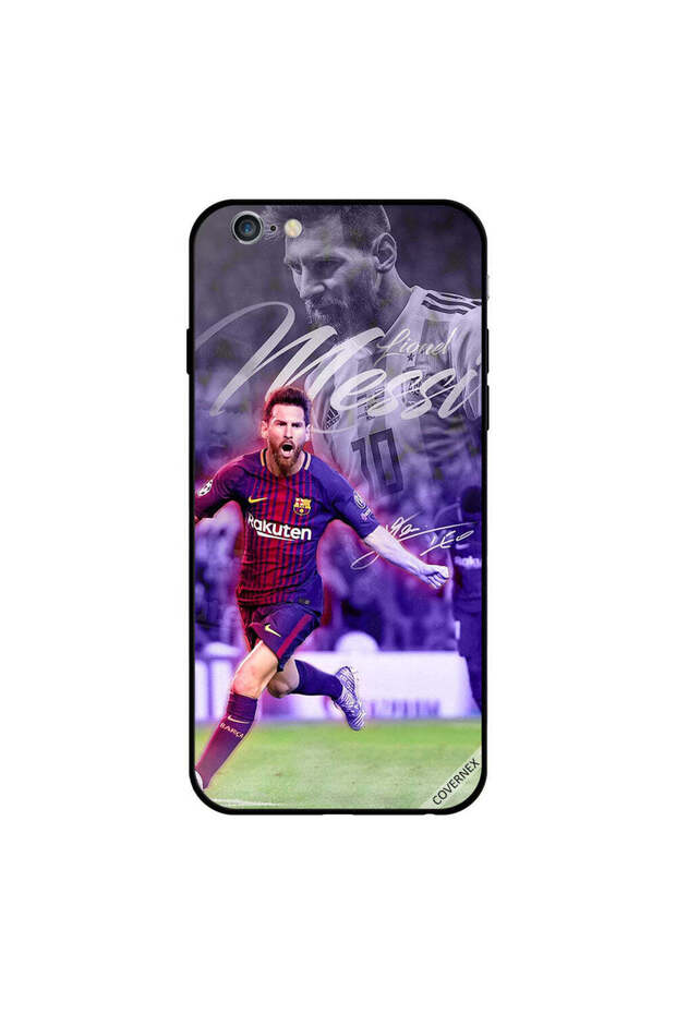 غطاء حماية لهاتف iPhone 6 Plus ميسي الملك