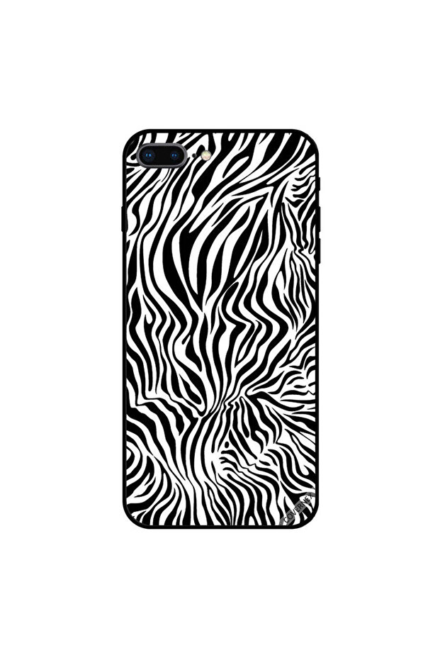 غطاء حماية لجهاز iPhone 8 Plus بنمط زيبرا - 1