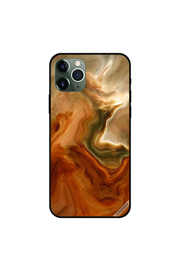 غطاء حماية لهاتف iPhone 11 Pro Max بنمط سائل ملون