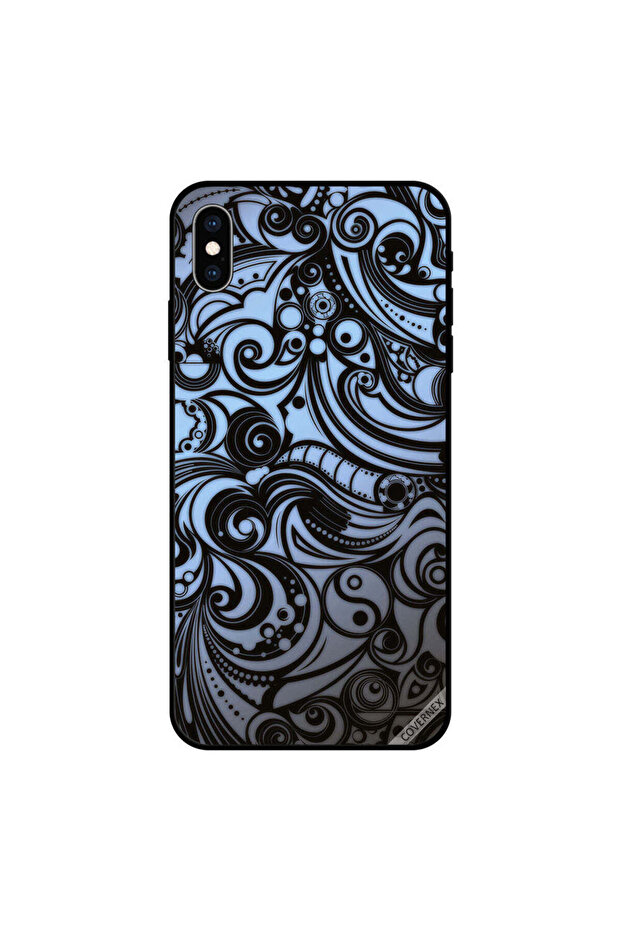غطاء حماية لجهاز iPhone XS MAX بتصميم متجه مظلل