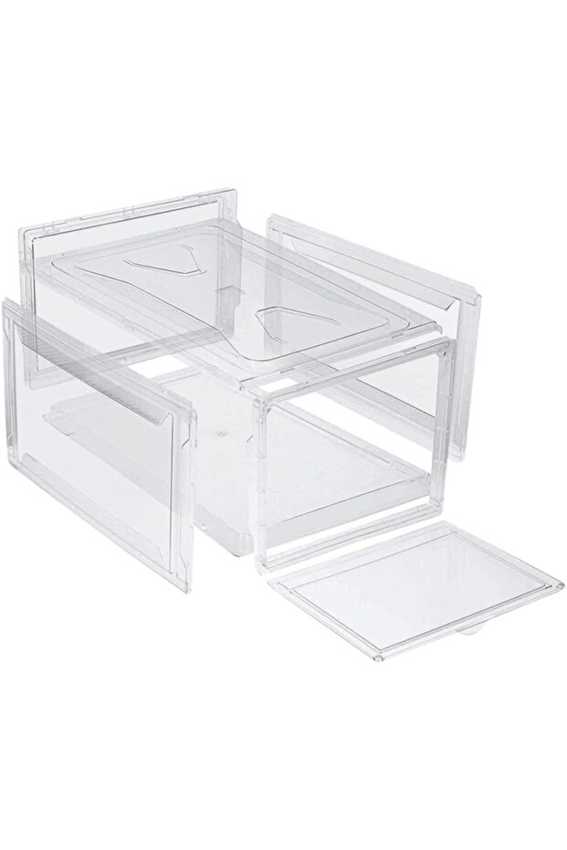 Shoe storage box, transparent - 2