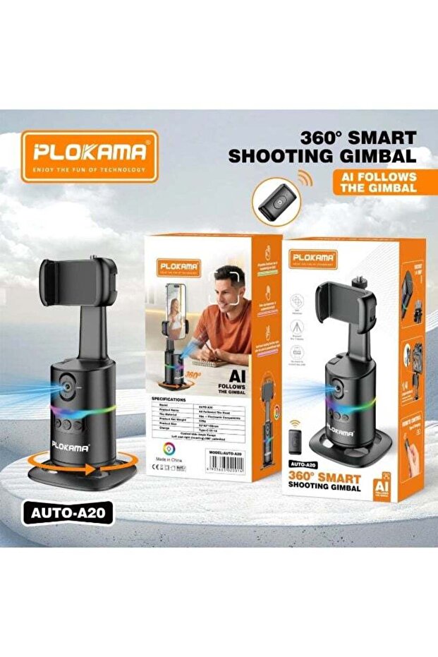 PLOKAMA SELFIE STICK AUTO-A20 360 SMART SHOOTING GIMBAL