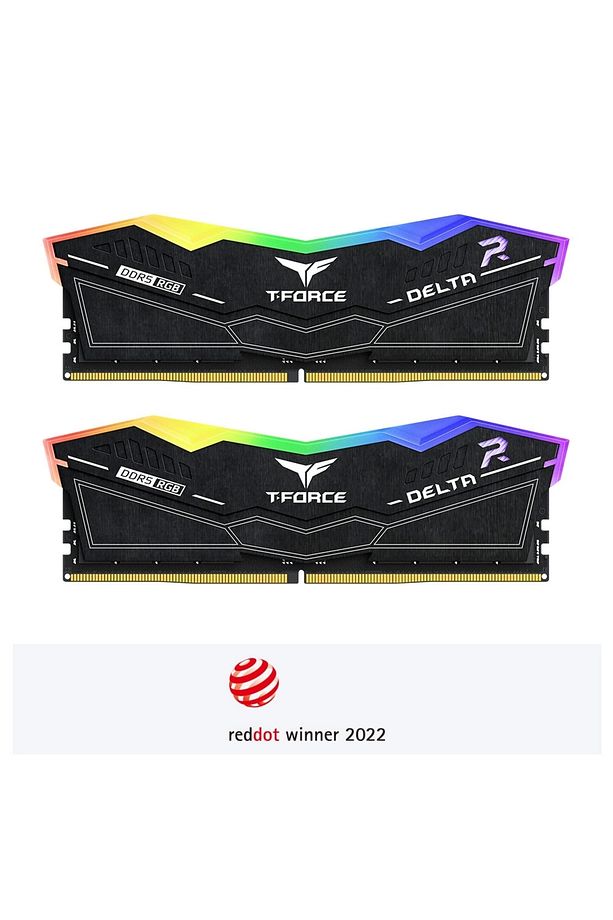Teknoteg - T-force Delta Rgb Black 32gb 2x16gb 5600mhz Ddr5 Cl38 Gaming Ram (ff3d532g5600hc38gd - 5