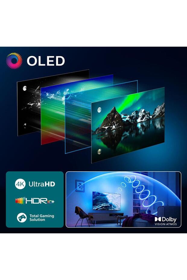Ambilight TV 55OLED760 4K UHD OLED 139cm 55" Smart TV Dolby Vision TitanOS - 3