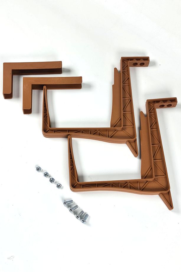 Ayarlanabilir Balkon Demiri Saksı Askısı 2 Adetli Set 35-97mm AH062 - 4