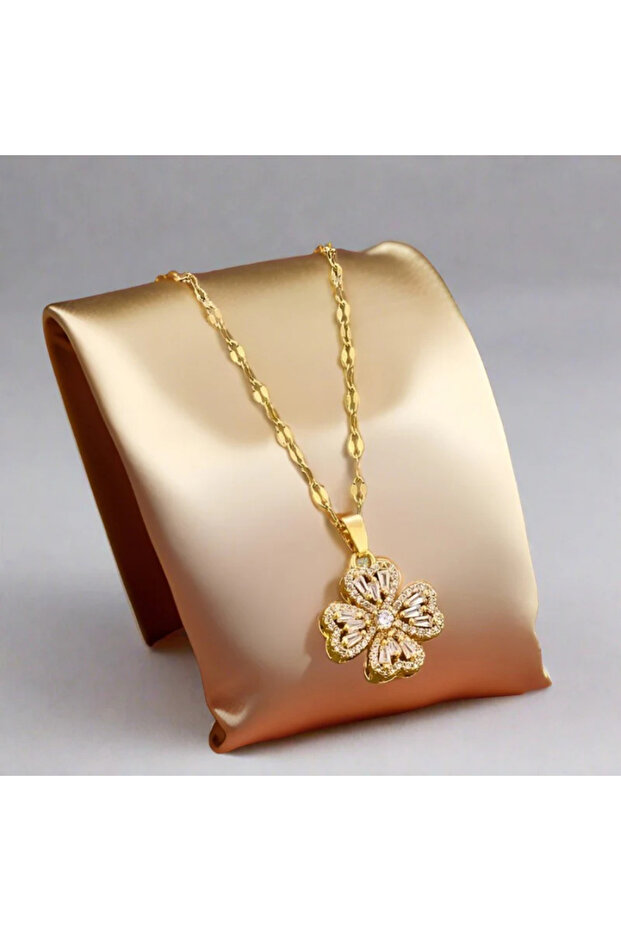 Dönen Yonca Kolye - 1