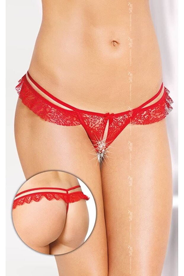 G-String, Softline, model 2452, red, M/L - 1