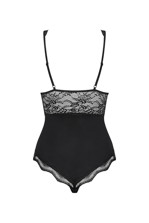 Leotard Obsessive Luvae, negru, S/M - 5