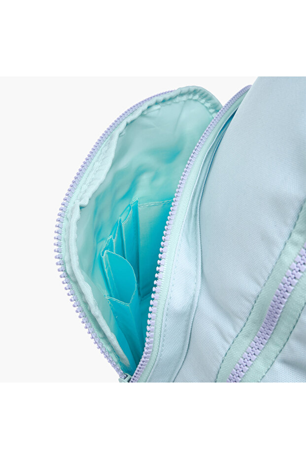 Solid Backpack with Adjustable Straps and Zip Closure - 33x43x16 cms - 6