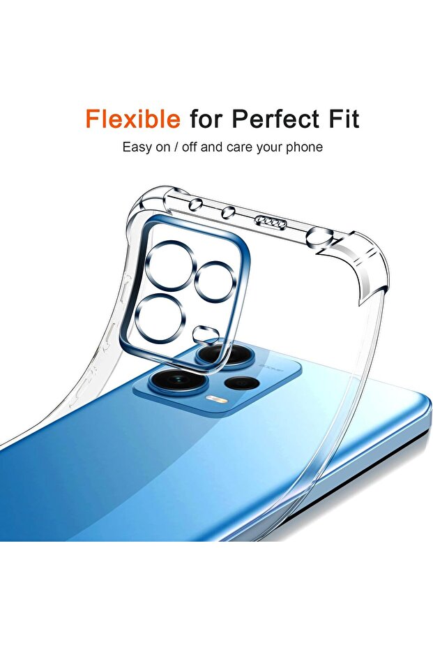 Xiaomi Redmi Note 12 Pro Plus Transparent Shockproof Case - 3
