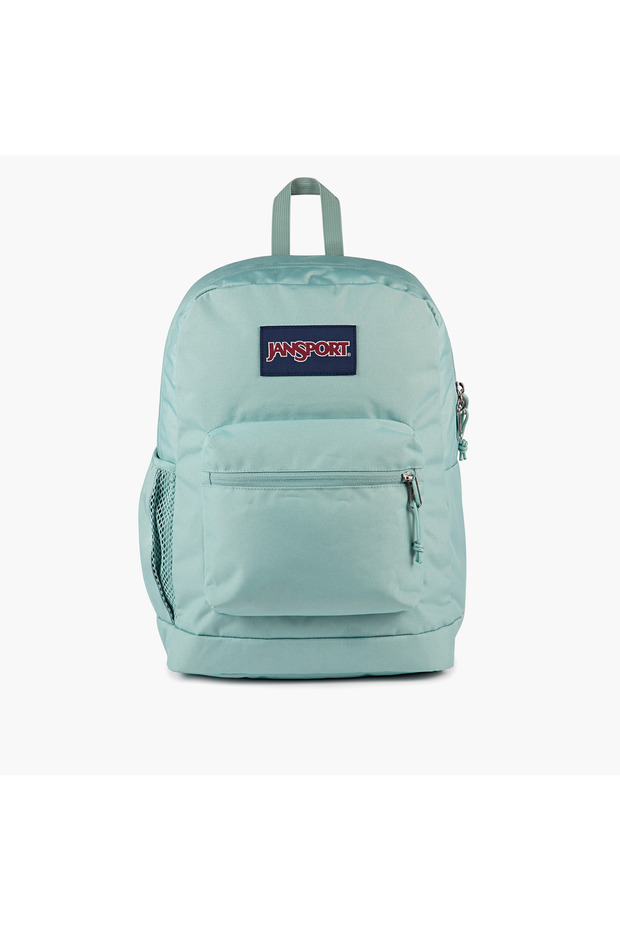 Solid Backpack with Adjustable Straps and Zip Closure - 15x32x42 cms - 1