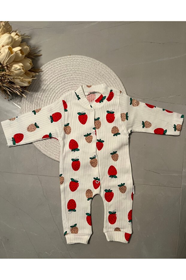 Çilek Desenli Tulum - 2