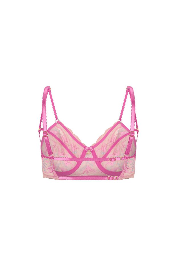 Fleur Pembe Dantelli Balconette - 3