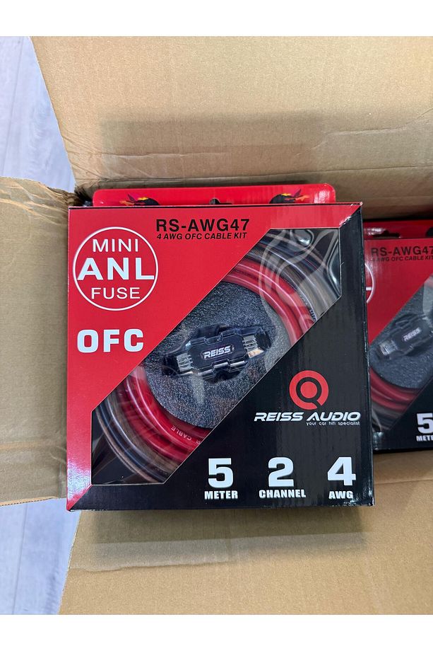 Audio Rs-awg47 4ga ofc profesyonel %100bakır amfi kablo seti set kablosu 2025 yeni seri - 1