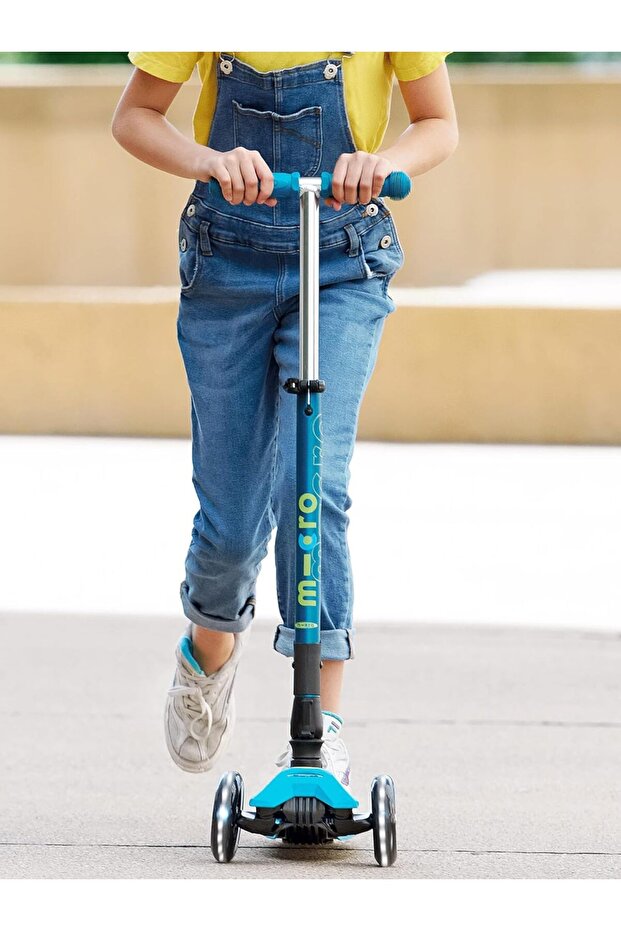 Micro Scooters | Maxi Micro Deluxe LED Foldable| Handlebar Adjustable | Lightweight | Foldable Mecha - 8