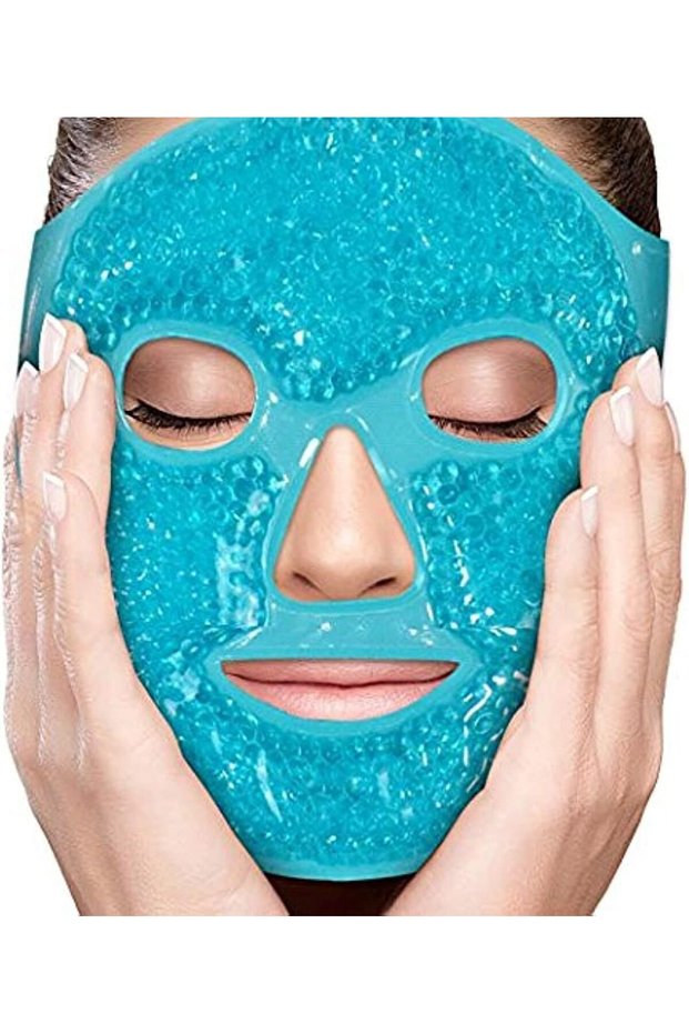 Facial Mask Get Rid of Puffy Eyes Migraine Relief, Sleeping, Travel Therapeutic Hot Cold C