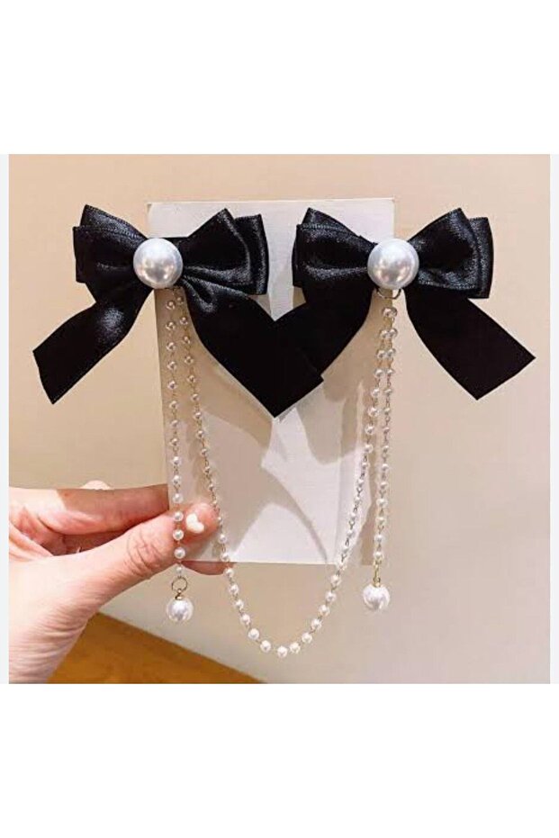 Women's Pearl Satin Bow Model Buckle