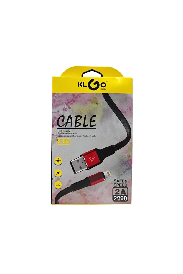 Data/Charging Cable Lightning, compatible with Apple, 2A, 2m - 3