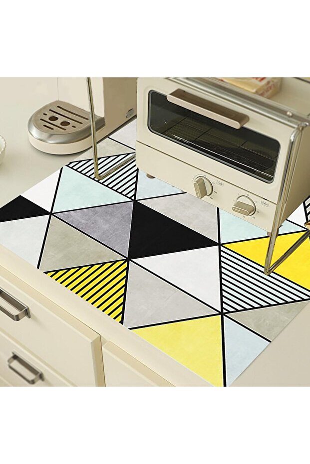 Geometric Washing and Dryer Cover Drawer Refrigerator Protection Washable Cover