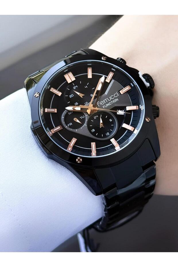Men's Functions Active Metal Cord Wrist Watch